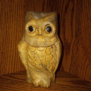 Vintage Ceramic Owl Stature Figurine